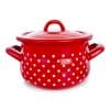 Orion Smaltovaný hrniec s pokrievkou Tečka, 16 cm, pr. 16 cm - Image 1