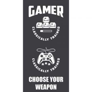 CARBOTEX Osuška Gamer Black, 70 x 140 cm