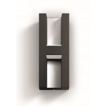 Philips 17351/93/P0 Shadow Vonkajšie nástenné LED svietidlo 22 cm, antracit