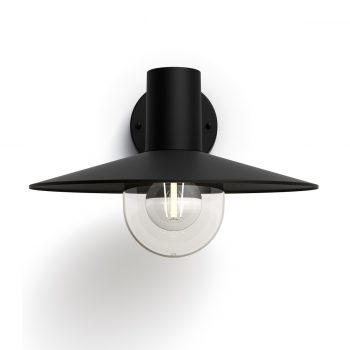 Philips 17382/30/PN Skua Vonkajšie nástenné svietidlo 34 cm, čierna