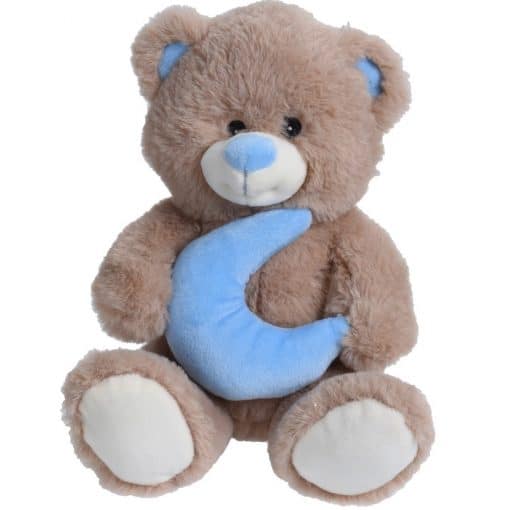 Plyšový medvedík s mesiacom, 23 cm
