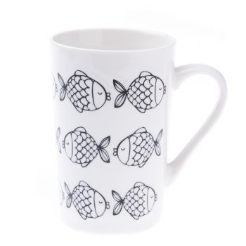 Porcelánový hrnček Ryby 450 ml