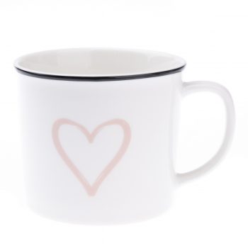 Porcelánový hrnček Srdiečko 370 ml