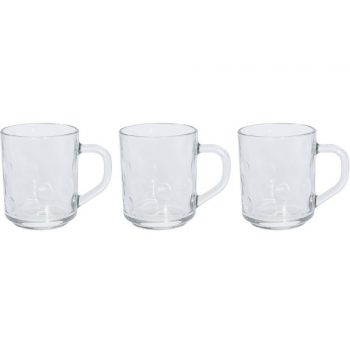 Sada pohárov s uškom na kávu 240 ml, 3 ks