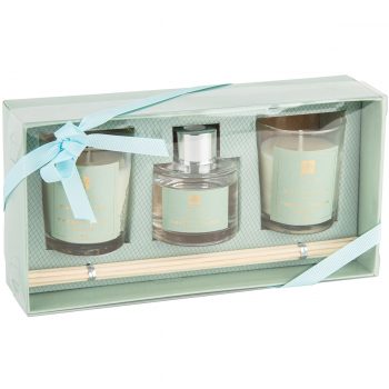 Sada sviečok a difuzéra Aroma di Rogito Fresh lemon, 3 ks