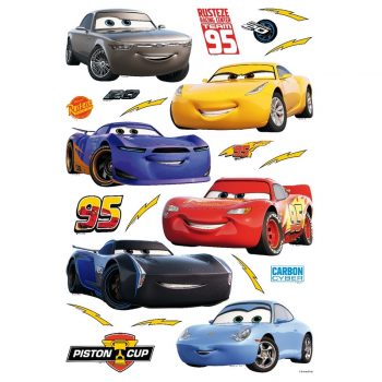 Samolepiaca dekorácia Cars, 42,5 x 65 cm
