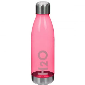 Športová fľaša s nerezovým viečkom 700 ml, červená