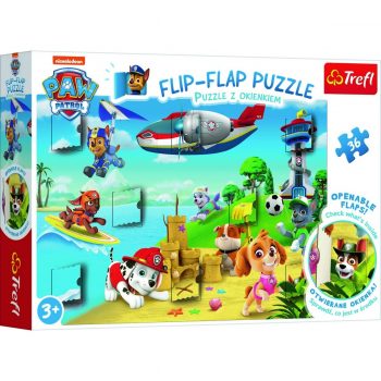 TREFL Okénkové puzzle Tlapková patrola 36 dílků
