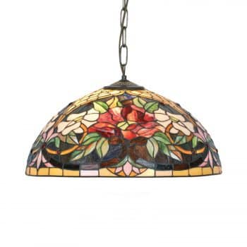 Závesná lampa v štýle Tiffany Ariadne 2xE27