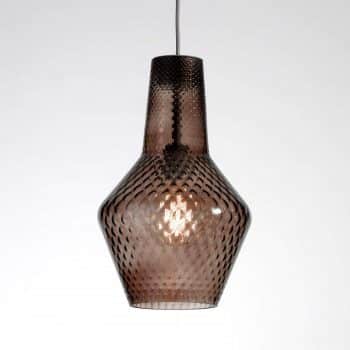 Závesná lampa Romeo sivá