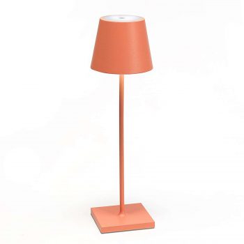 Stolná LED lampa Poldina batéria prenosná oranžová
