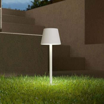 LED svetlo s hrotom do zeme Poldina biele 60 cm - Image 2