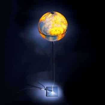 Stojaca lampa Globe Earth ako zemeguľa výška 180cm