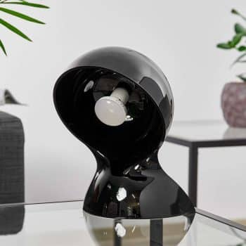 Čierna dizajnová stolná lampa Artemide Dalú - Image 2