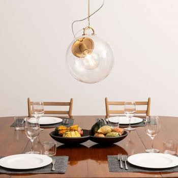 Sklenená závesná lampa Artemide Miconos mosadz - Image 2