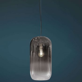 Sklenená závesná lampa Artemide Gople, striebro