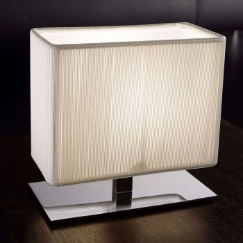 Axolight Clavius stolná lampa 17 cm biela/chróm