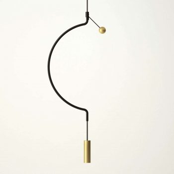 Axolight Liaison P1/M1 závesná lampa čierna/zlatá