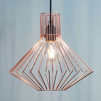 Závesná lampa Dalma v aktuálnej medenej