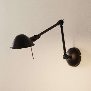 Flexibilné nástenné svietidlo Torana v čiernej