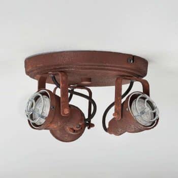 Stropné svietidlo Bente hrdzavé okrúhle 3-pl. - Image 2