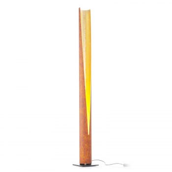 Stojaca lampa Cannula v hrdzi/zlate