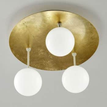Sfera – pozlátené stropné LED svietidlo