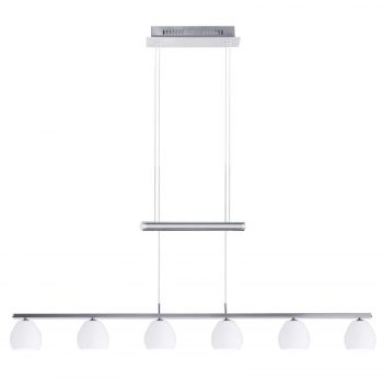 B–sv Caliente závesná lampa 6-pl. nikel, matná - Image 2