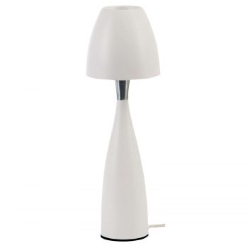 Stolná lampa Anemon v bielej, výška 49,7 cm