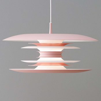 LED závesné svietidlo Diablo Ø 40 cm svetloružová