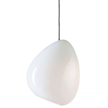 Závesná lampa Oceán sklo biele lesklé - Image 2