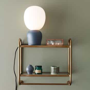 Stolná lampa Buddy, azurit–modrá - Image 2