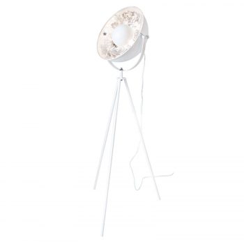ByRydéns Captain Mini stojaca lampa biela striebro