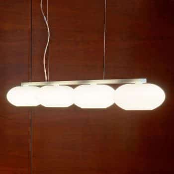 Casablanca Aih lampa, štyri sklenené tienidlá