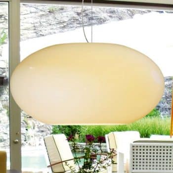 Casablanca Aih – sklenená závesná lampa 38 cm