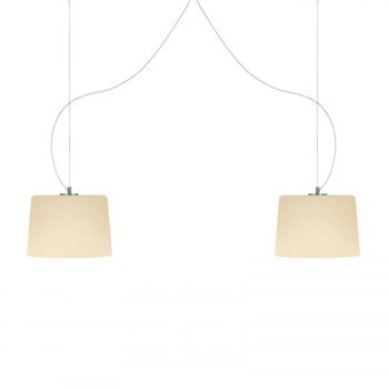 Casablanca Mesa – dvoj-plameňová závesná lampa - Image 2