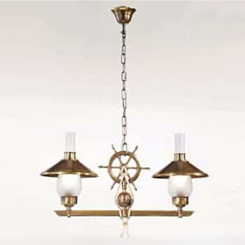 Závesná lampa Grecale s kormidlom, 2-plameňová - Image 2