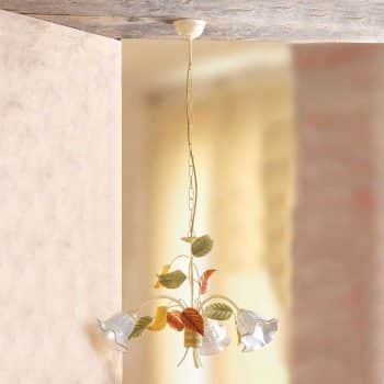 Závesná lampa Flora vo florentínskom štýle, 3-pl. - Image 2