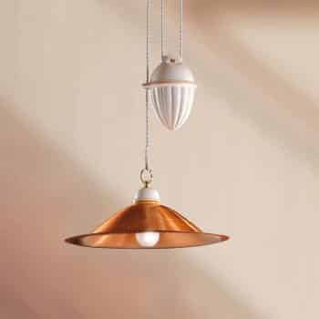 Medená závesná lampa Luisa - Image 2