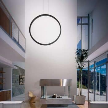 Cini&NIls Assolo čierne závesné LED svietidlo 70cm - Image 2