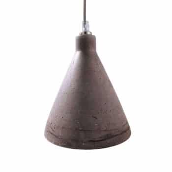 Závesná lampa Concreto II, sivá