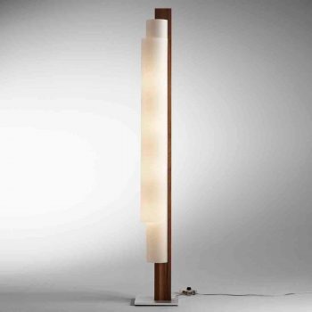 Masívna stojaca lampa Stele jadrový buk stmievač - Image 2