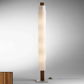 Masívna stojaca lampa Stele jadrový buk stmievač