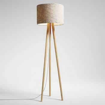 Stojaca lampa Sten Cloud, biely dub