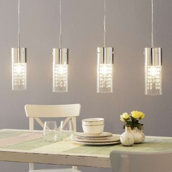 Šarmantná závesná lampa Diamond 4-pl.