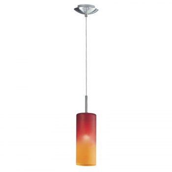 Závesná lampa Troy v červenej a oranžovej - Image 2