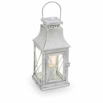 Sivá lucernová stolná lampa Toria