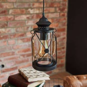 Závesná lampa Fedor v čiernej - Image 2