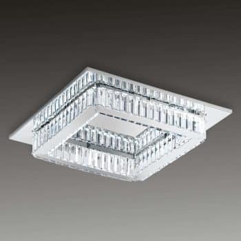 Stropné LED svetlo Corliano s krištáľmi - Image 2