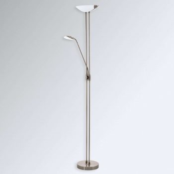 Stojaca LED lampa s lampou na čítanie